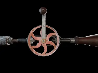 3D Functional Hand Driller 3D model