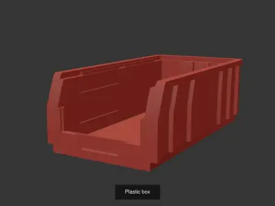 Plastic box 3D Model Pack