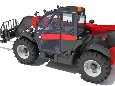 3D Telescopic Telehandler 3D model