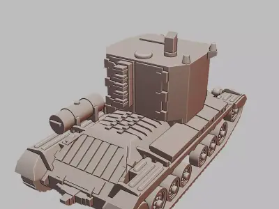 Bishop Self Propelled Gun 3D Printable  3D print model