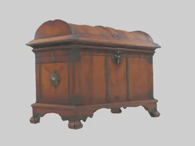 Classic Antique Chest Model Low-poly 3D model