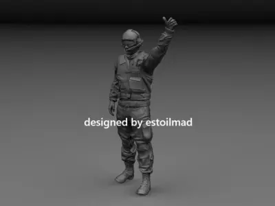 AIRCRAFT CARRIER DECK CREW v4 3D print model