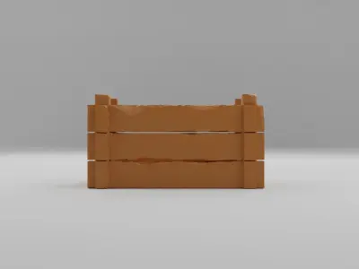 Wooden crate Free 3D print model