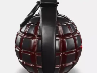 HighExplosiveSphereGrenade3D Low-poly 3D model