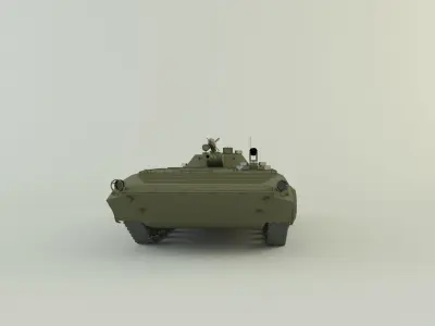 Soviet tracked infantry fighting vehicle BMP-1 3D model