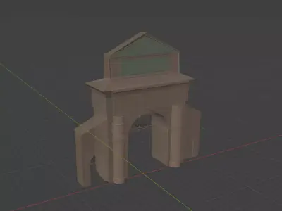 Targul Cailor Gate - Historic Landmark from Brasov 3D model