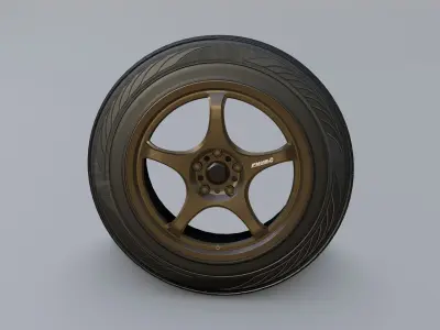 Wheels - 5Zigen FN01R-C 3D model