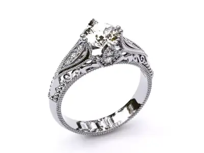 ANTIQUE Ring 3D print model