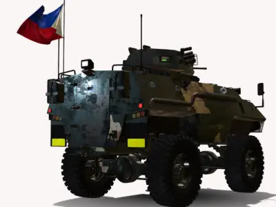 gkn-4x4-sankey-fs-100-simba Low-poly 3D model