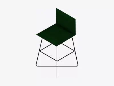 Furniture - Seating - Contemporary - Bar - Stoolire - Legs Low-poly 3D model