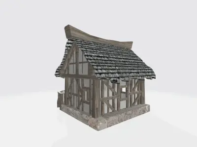 semi-antique house 3D model