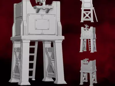 Watch Tower 2025 STL Files For Action Figures 3D print model