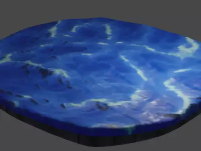 pool art Free low-poly 3D model