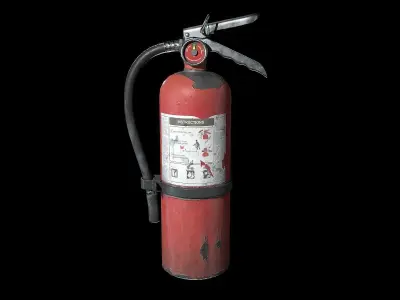 Fire extinguisher Low-poly 3D model 52