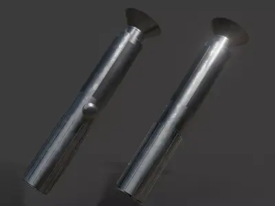 Jorus Cbaoth Lightsaber Hilt Low-poly 3D model