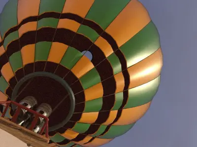 Hot air balloon 3D model shop