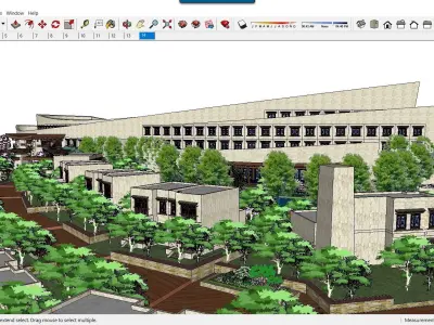 Sketchup Recreational Tourism building B7 3D model