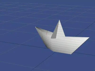Paper Boat 3D model