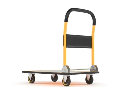 Folding Handle Trolley 3D model