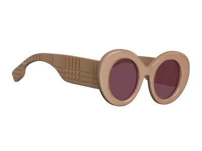 Cat-eye Sunglasses 3D model