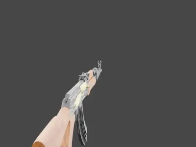 Kalashnikov ak - rifle Low-poly 3D model