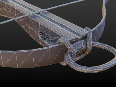 Medieval Crossbow 3D model buy