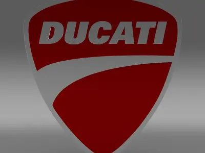 ducati logo 3D model by Sergey