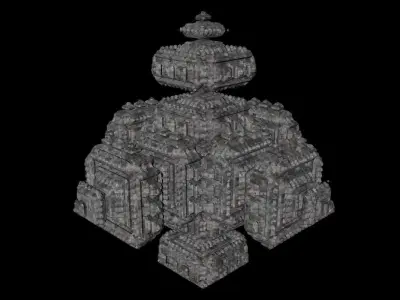 Prehistoric alien mothership Free 3D model