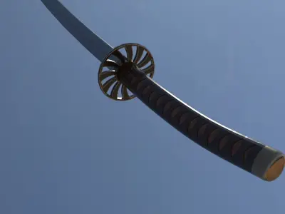 KATANA SWORD Low-poly 3D model purchase