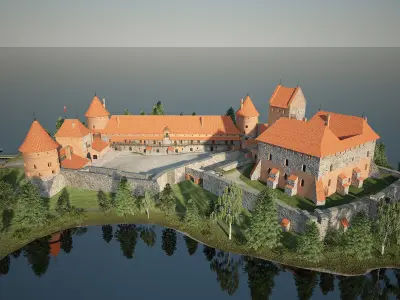 Trakai Island Castle  3D model