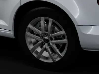 Volkswagen Caddy 2018 wheel 3D model
