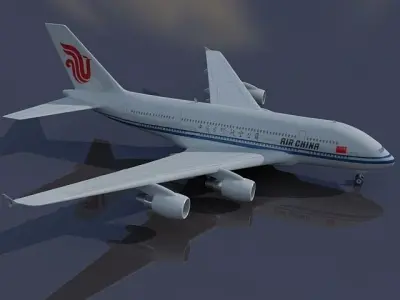 Air China Airbus  3D model