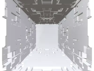 Sci-fi Hall 3D model buy