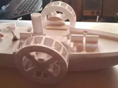 Electric powered steamer 3D print model
