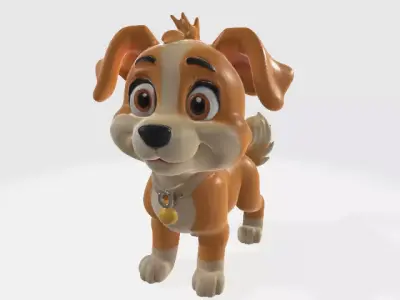 Cartoon dog 3D model purchase