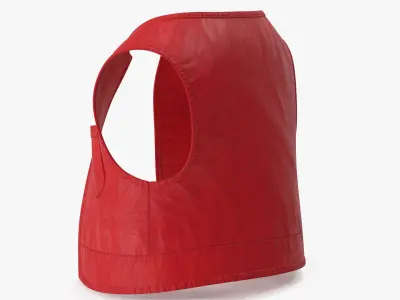 Cartoon Vest Red 3D model