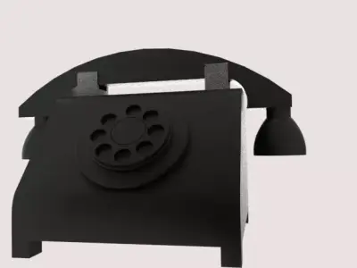 Telephone Rotary Dial Vintages 3D print model