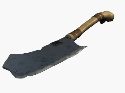 Fantasy ax Low-poly 3D model purchase