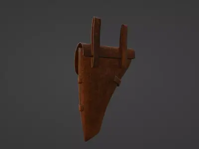 pistol bag holster Low-poly 3D model