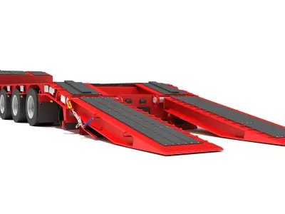 Platform Trailer 3D model by 3D-Horse