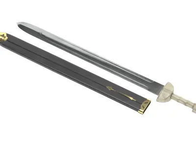 Spatha roman sword Low-poly 3D model