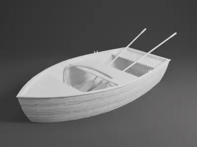 Classic Boat 3D model