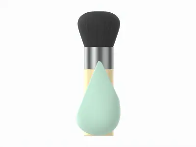 Blend Blur Makeup Brush and Sponge Ecotools 3D model