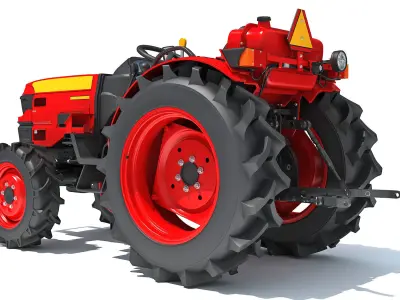Farm Tractor 3D model shop