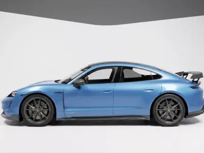 Porsche Taycan Turbo GT with Weissach Package Low-poly 3D model
