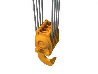 Crane Hook 3D model 6