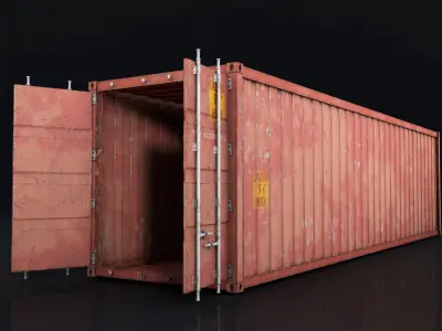 Shipping Container- High quality 3D model