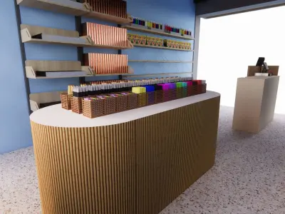 Booth Store 3 3D model