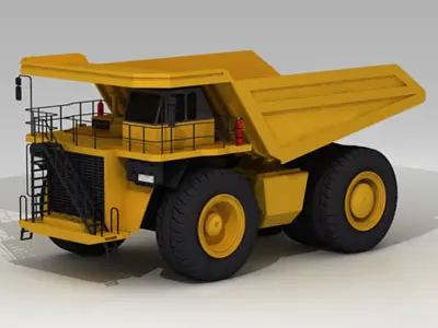 Mine dumper truck 3D model