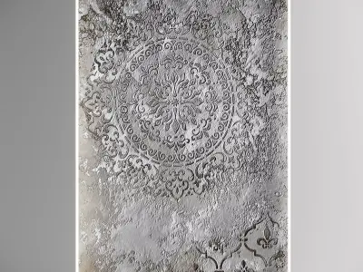 decorative plaster  Low-poly 3D model